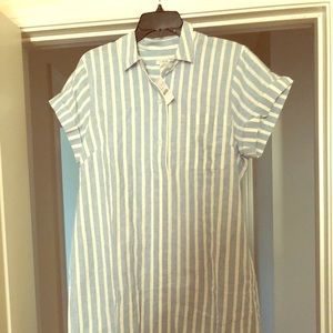 NWT Linen J. Crew Shirtdress